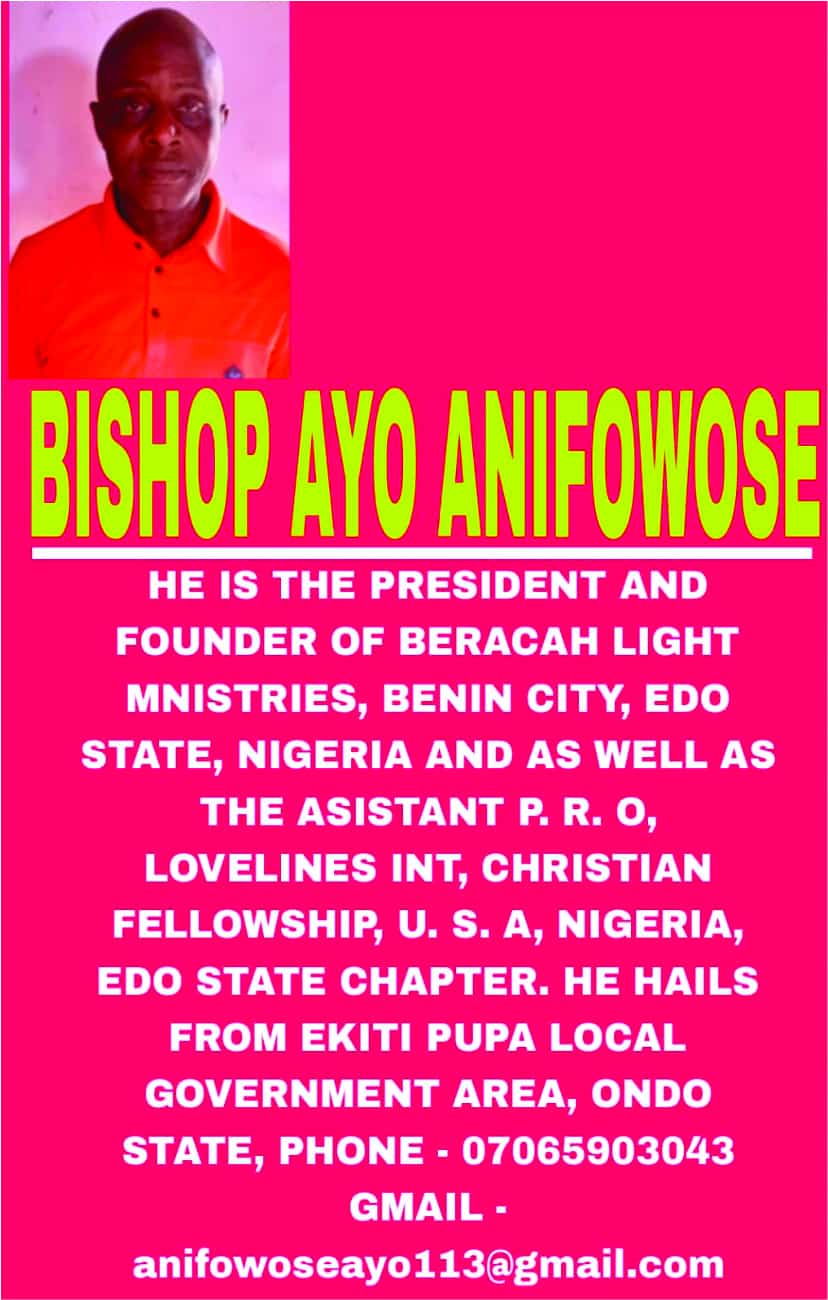 Bishop Ayo .A.